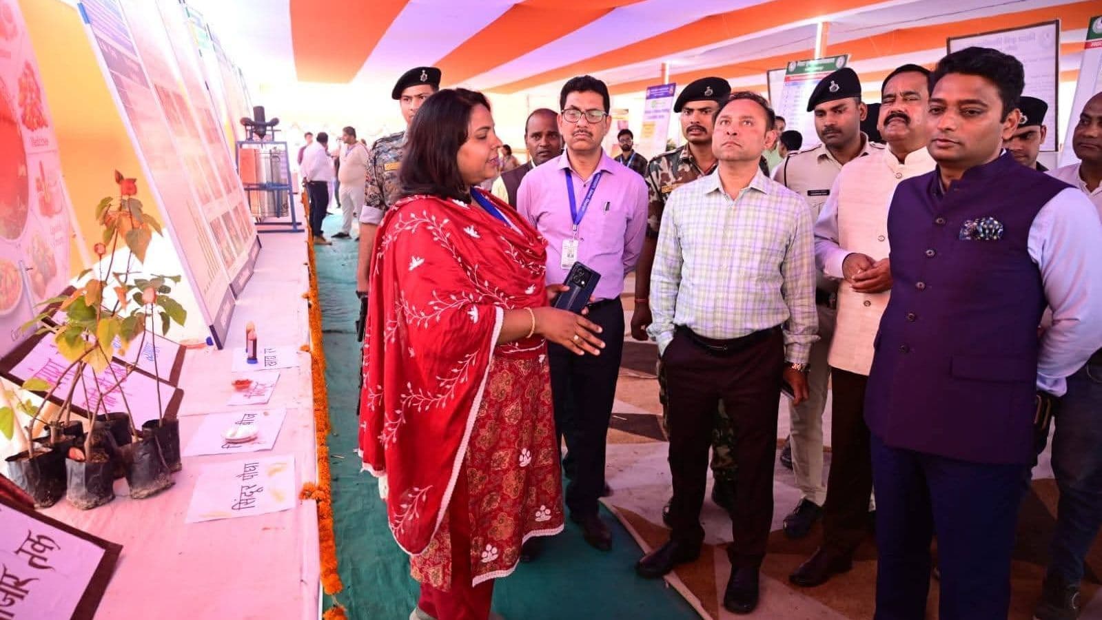 भागलपुर में राष्ट्रीय किसान मेला, आयुक्त और DM ने किया निरीक्षण