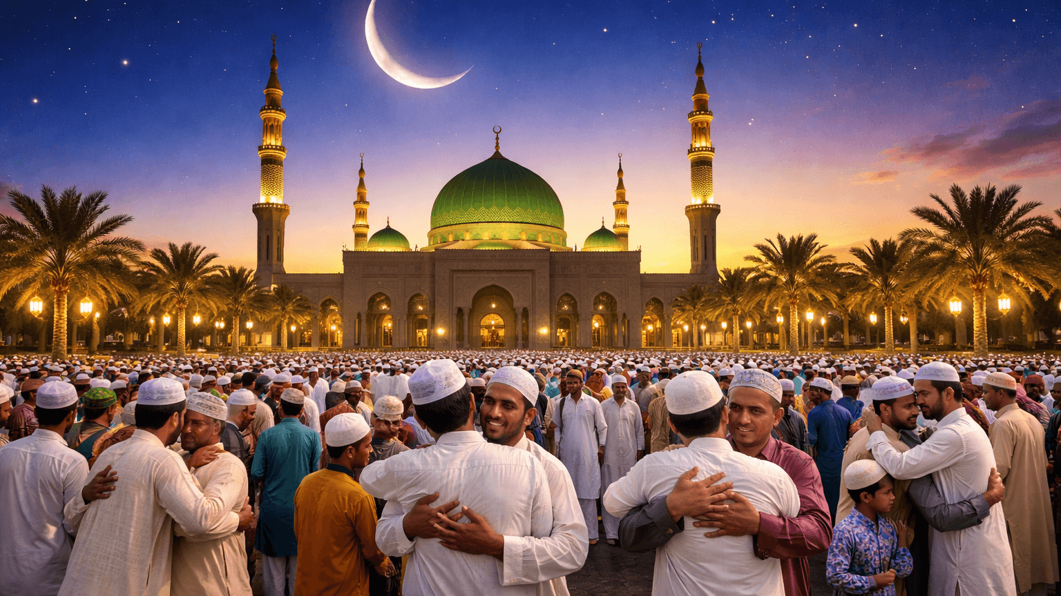 ईद 2026 आज: चांद दिखा, देशभर में नमाज और जश्न का माहौल